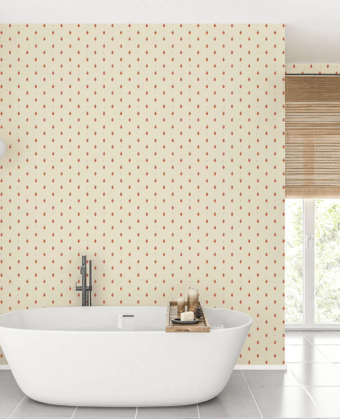 Creative Lab Amsterdam Strawberry Hill Repetitive Wallpaper-Beaumonde