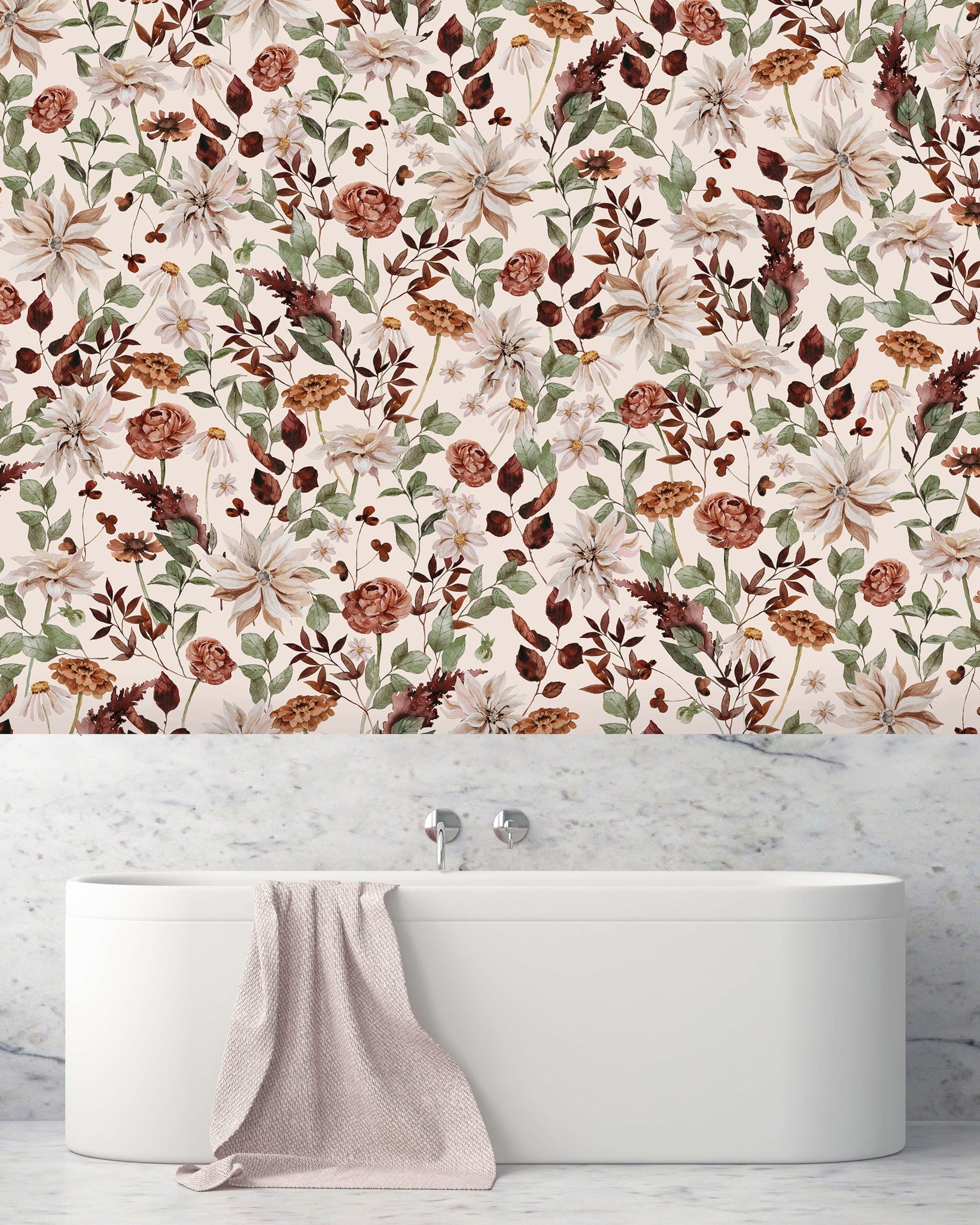 Creative Lab Amsterdam Vintage Bouquet Wallpaper Mural-Beaumonde