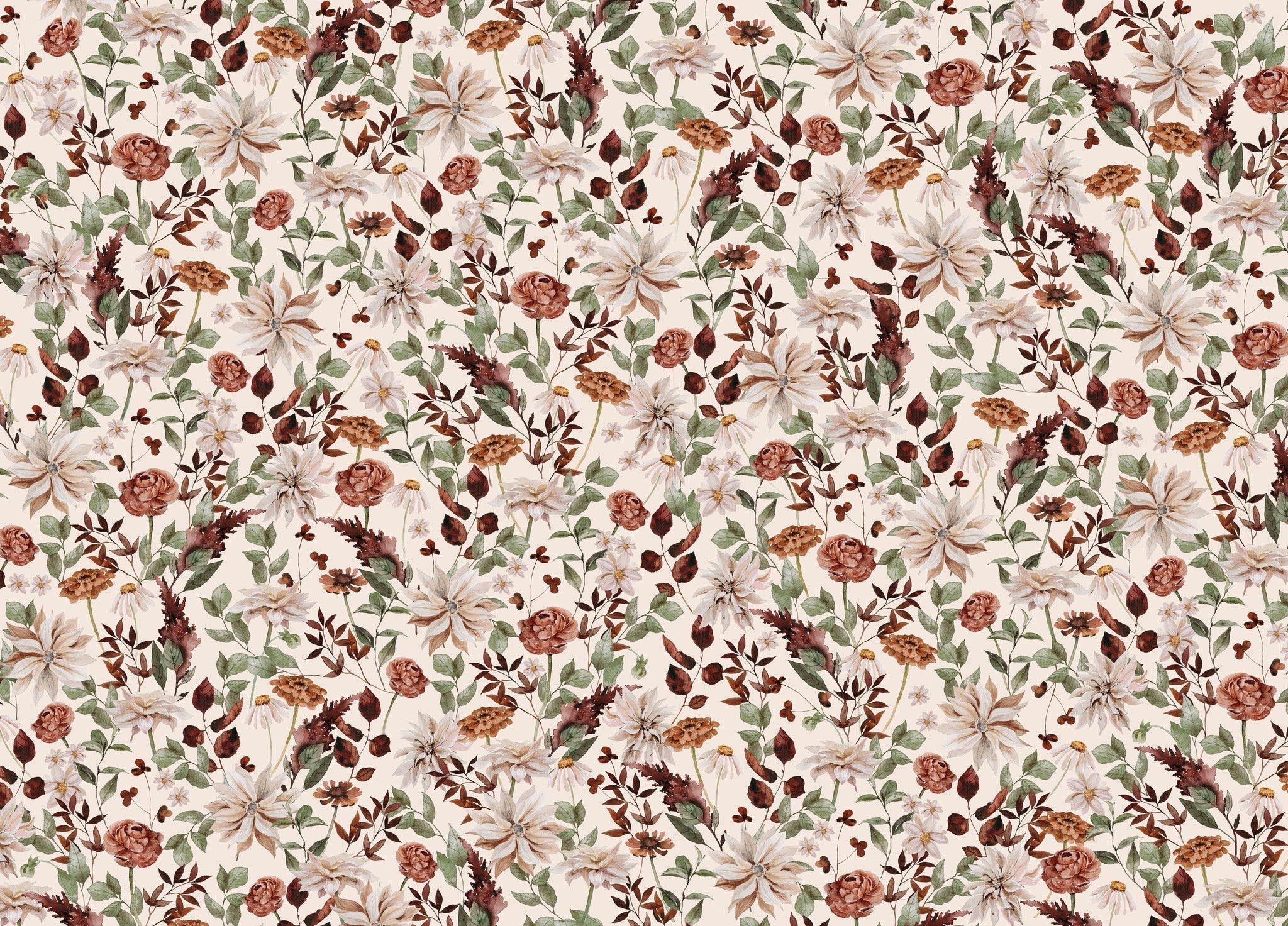 Creative Lab Amsterdam Vintage Bouquet Wallpaper Mural-Beaumonde