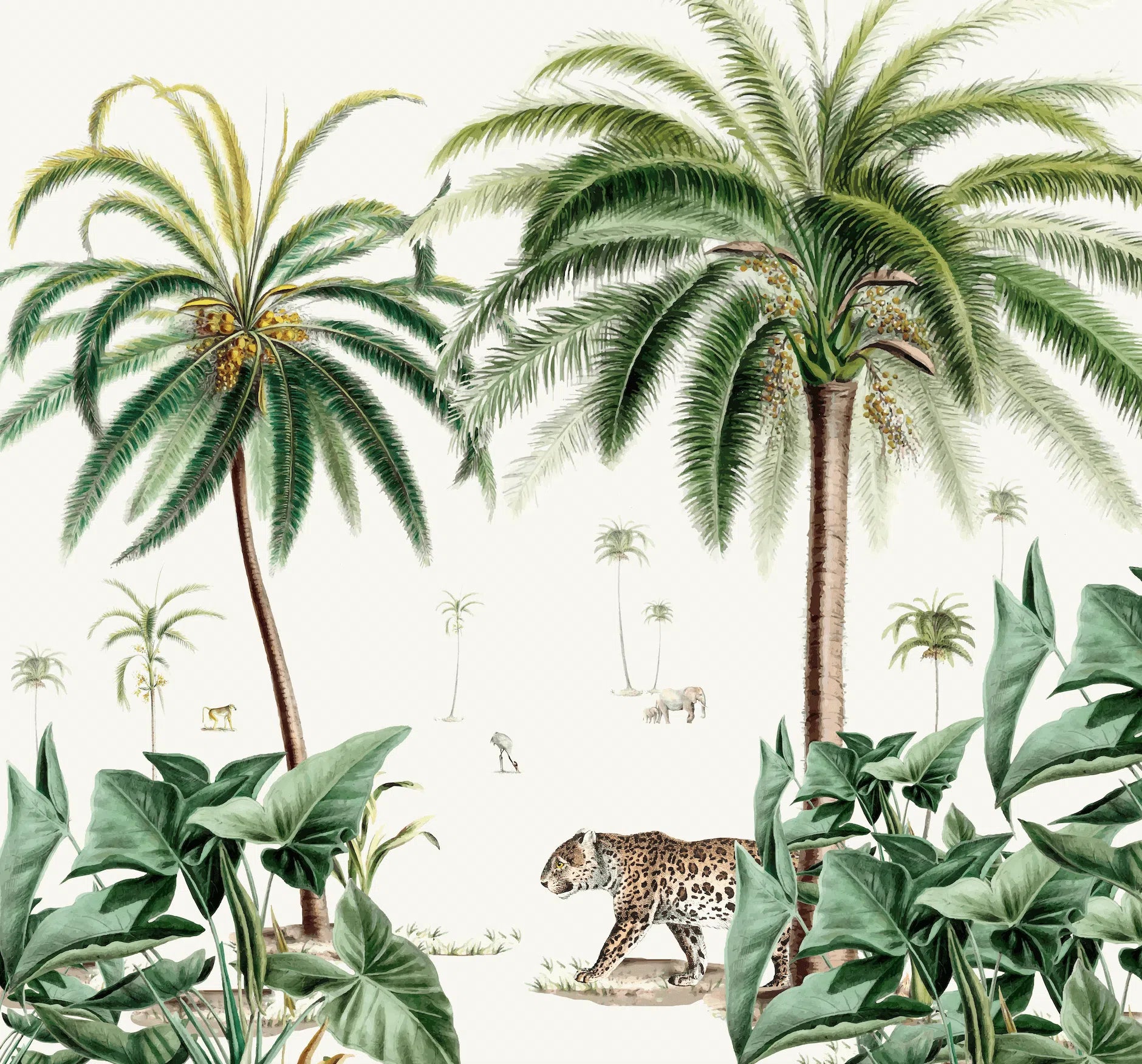 Creative Lab Amsterdam Walk in the Park Wallpaper Circle Mural-Beaumonde