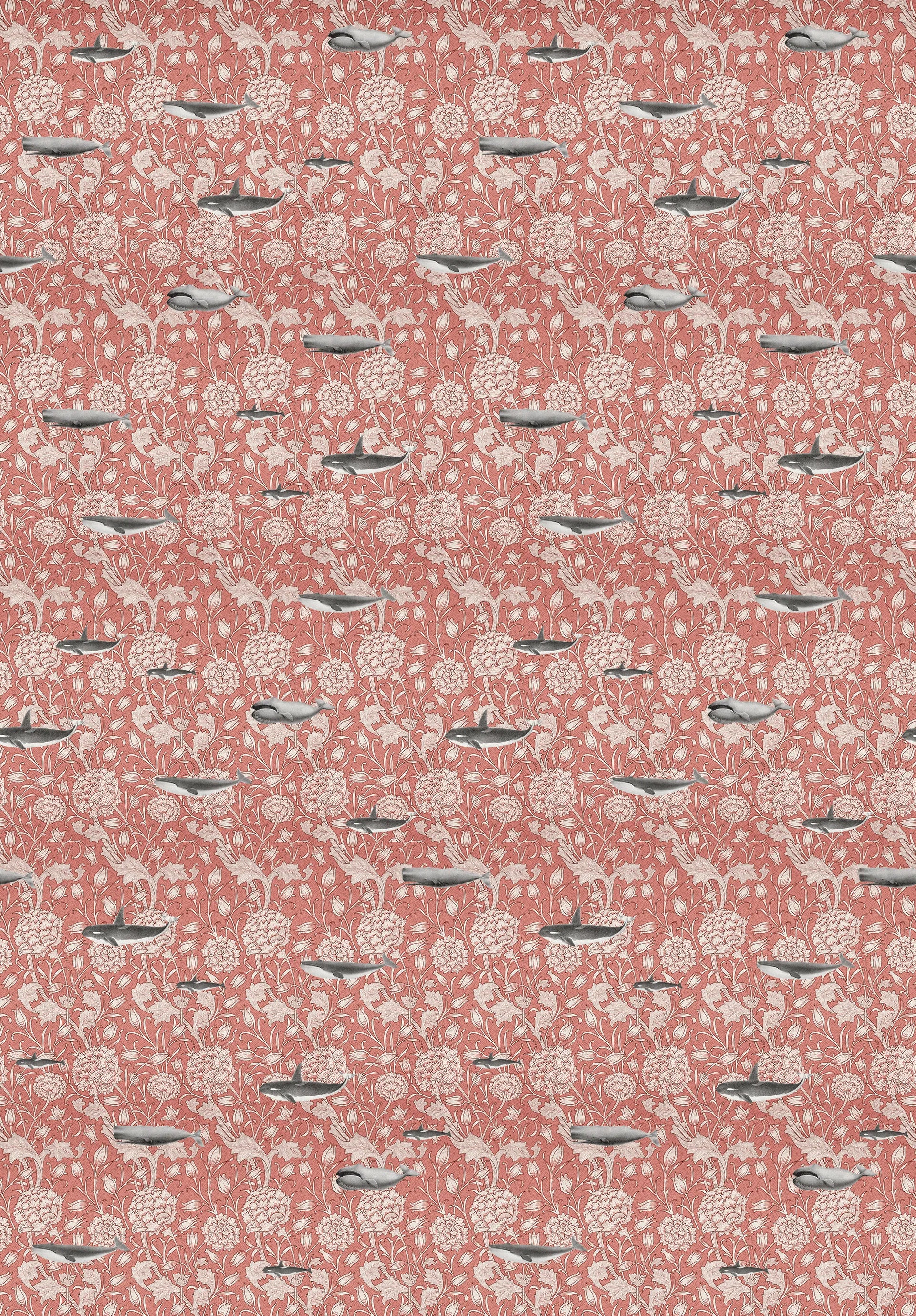 Creative Lab Amsterdam Whaliam Morris Coral Wallpaper Mural-Beaumonde
