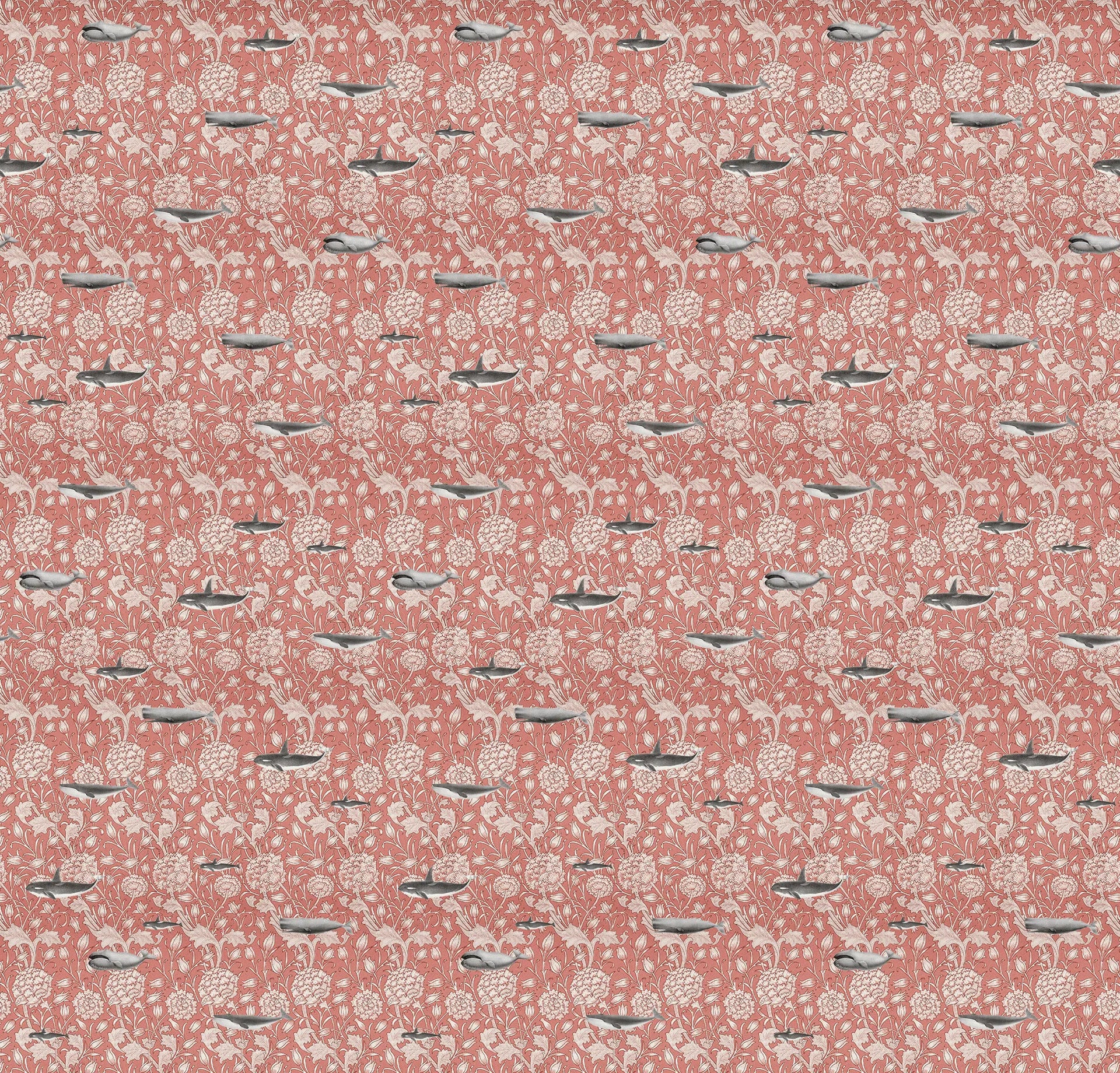 Creative Lab Amsterdam Whaliam Morris Coral Wallpaper Mural-Beaumonde