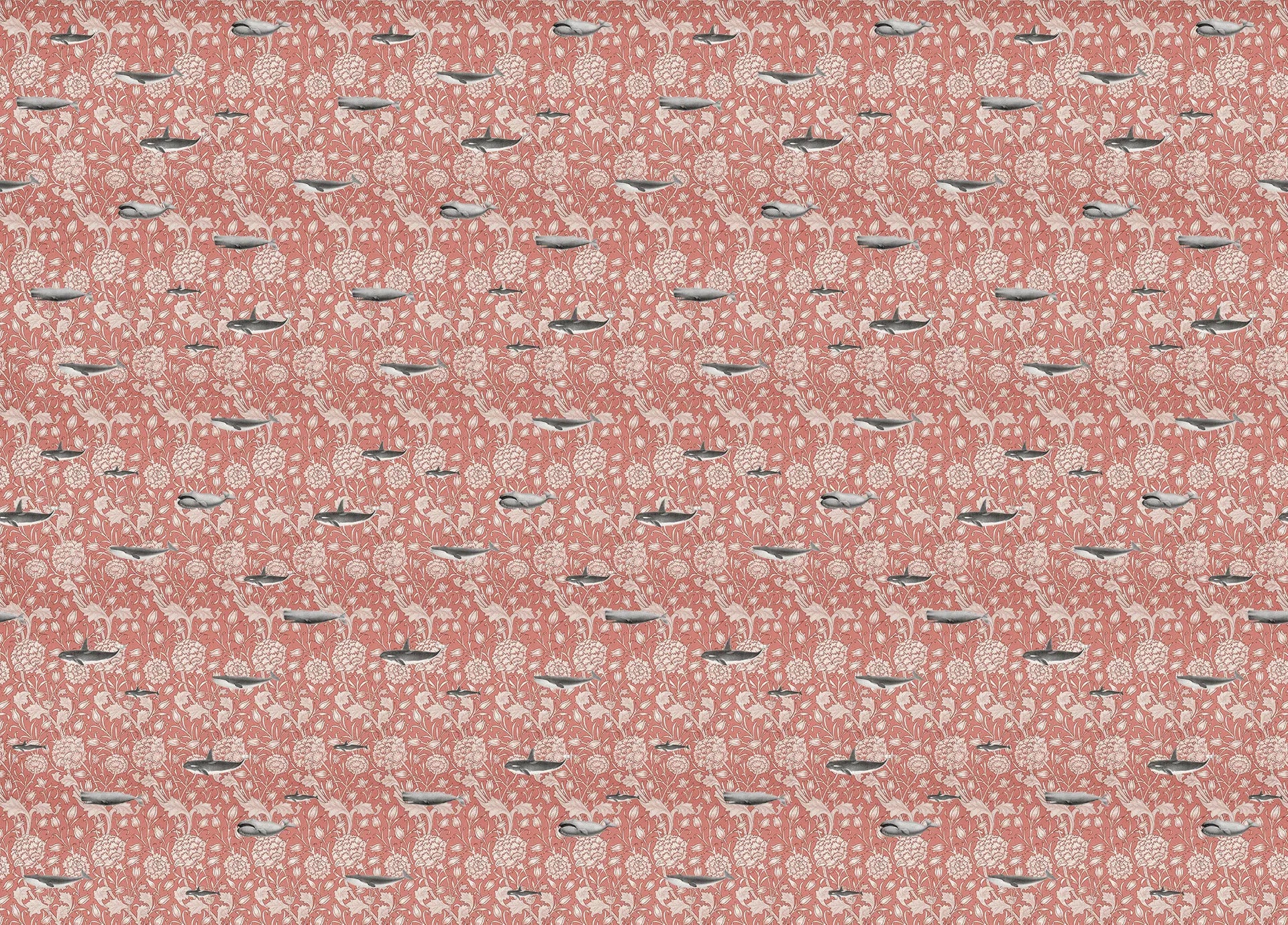 Creative Lab Amsterdam Whaliam Morris Coral Wallpaper Mural-Beaumonde