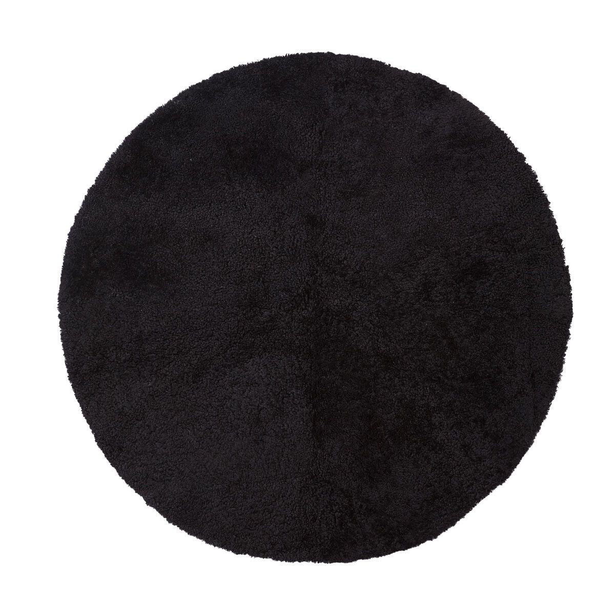 Natures Collection Short Wool Curly Sheepskin Design Rug | Ø140 cm