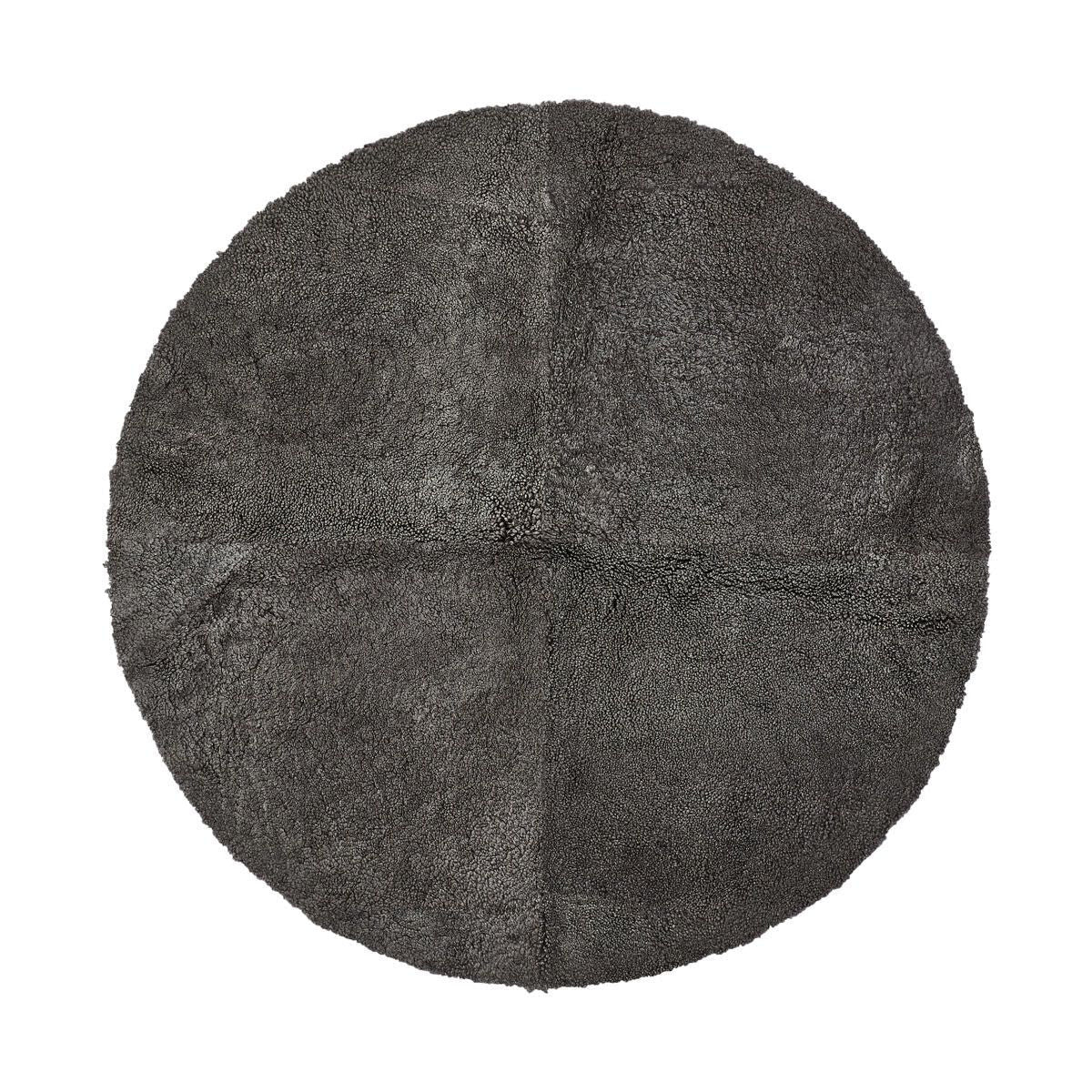Natures Collection Short Wool Curly Sheepskin Design Rug | Ø140 cm