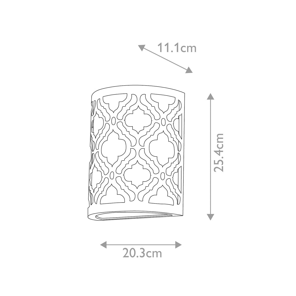 Elstead Lighting Arabella 1 Light Wall Light-GN-ARABELLA1-5024005329312-Beaumonde