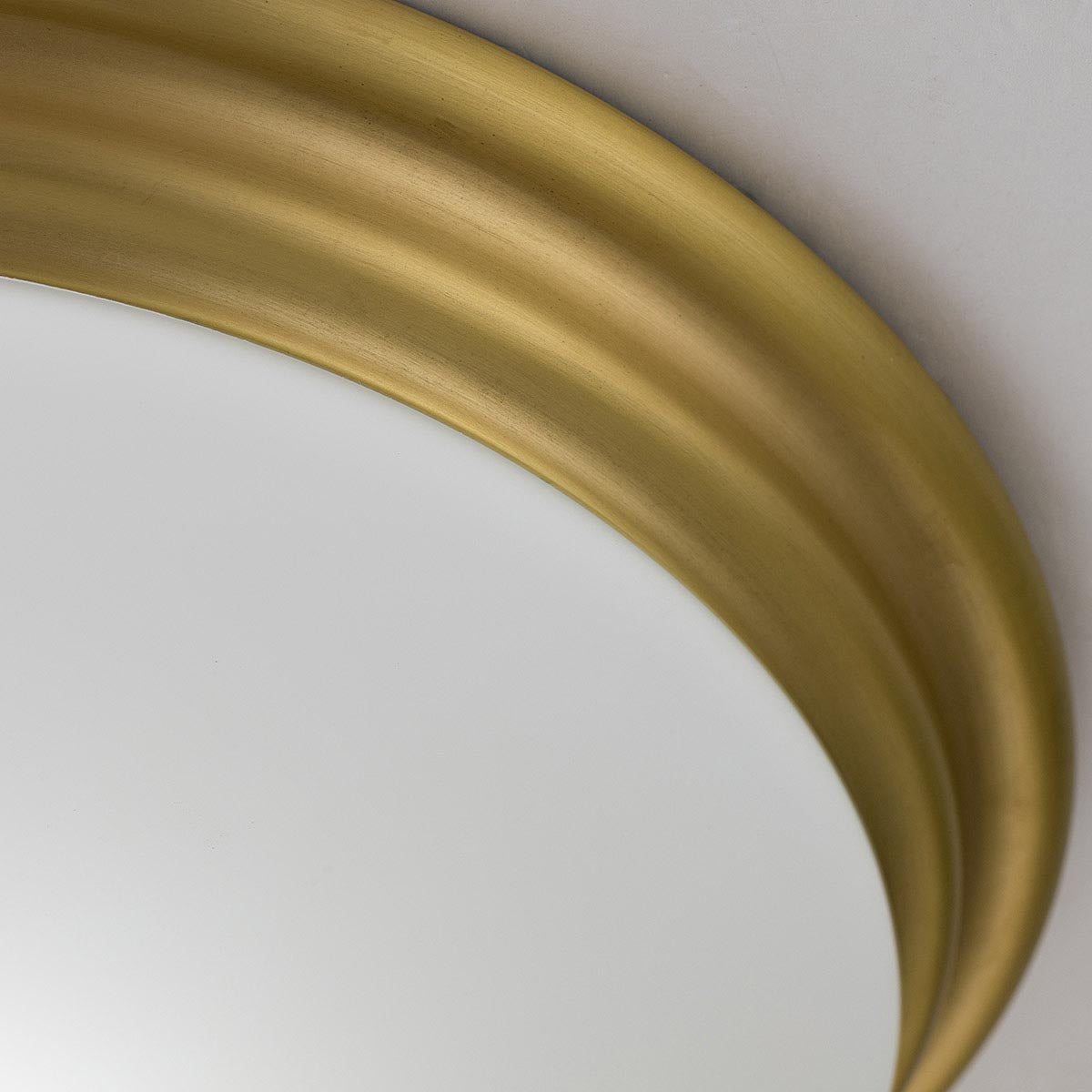 Elstead Lighting Brompton 1 Light Flush Mount - Brushed Brass-BATH-BROMPTON-F-BB-5024005006787-Beaumonde