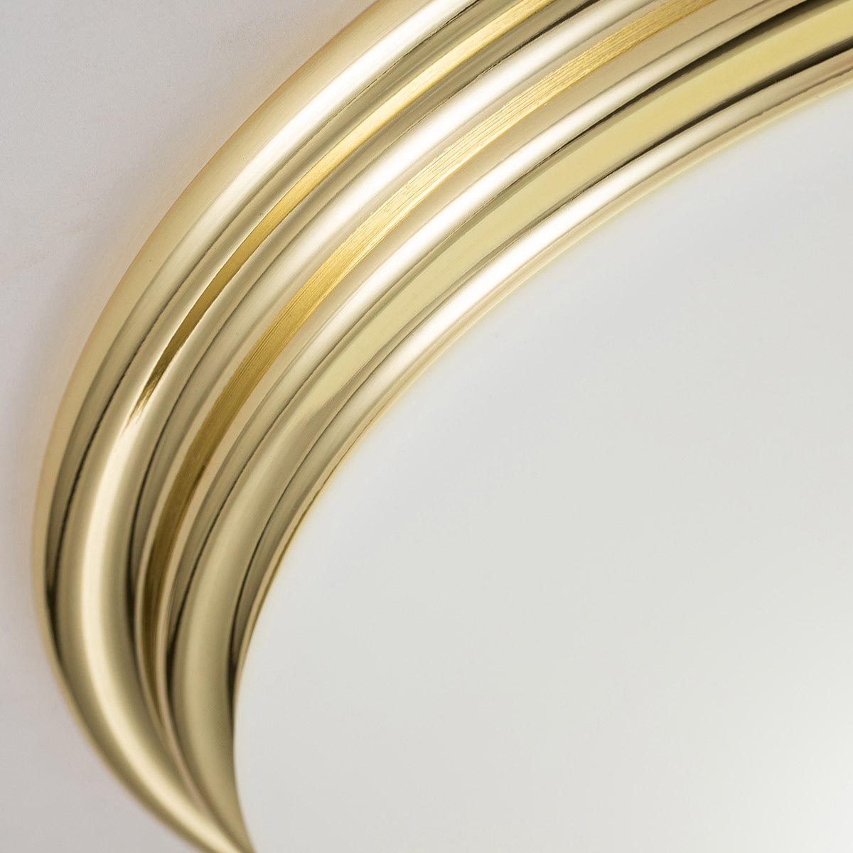 Elstead Lighting Brompton 1 Light Flush Mount - Polished Brass-BATH-BROMPTON-F-PB-5024005005186-Beaumonde