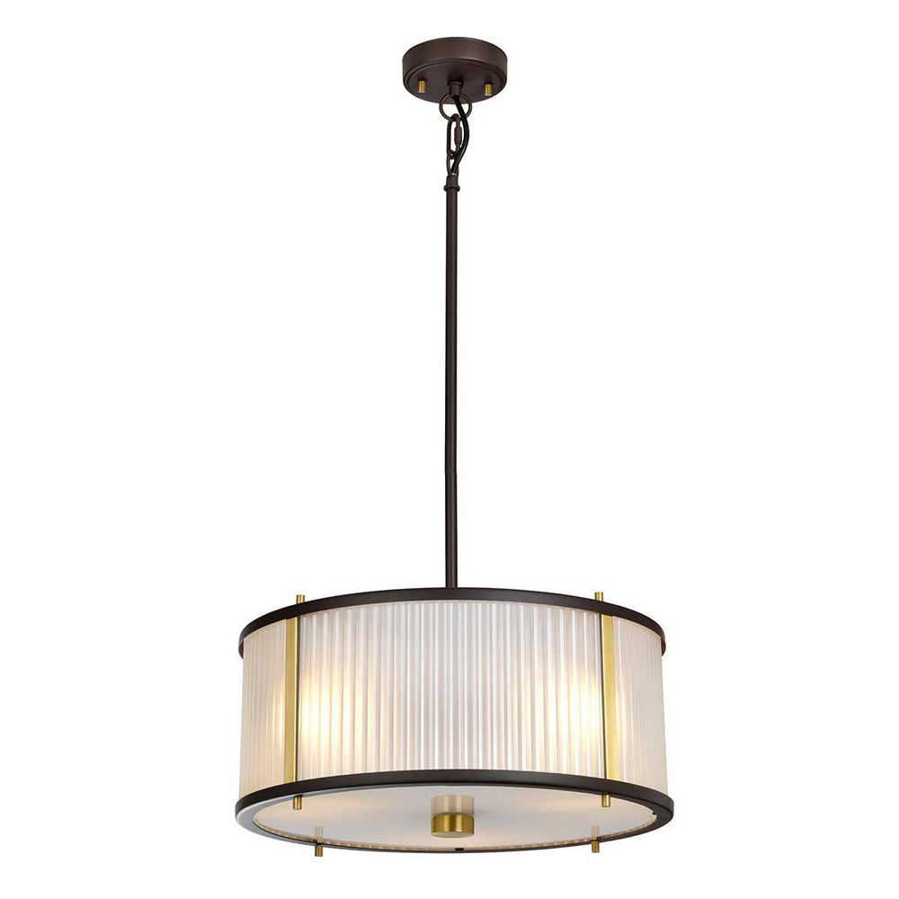 Elstead Lighting Corona 3 Light Pendant - Museum Bronze-DL-CORONA-3P-BAB-5024005377016-Beaumonde