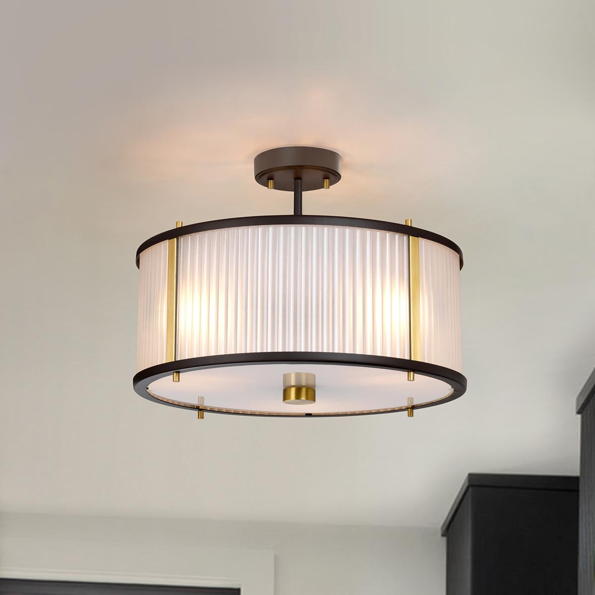 Elstead Lighting Corona 3 Light Pendant - Museum Bronze-DL-CORONA-3P-BAB-5024005377016-Beaumonde
