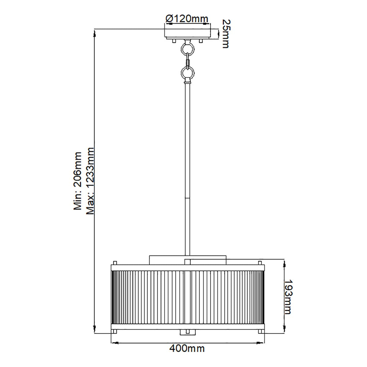 Elstead Lighting Corona 3 Light Pendant - White Polished Nickel-DL-CORONA-3P-WPN-5024005376910-Beaumonde