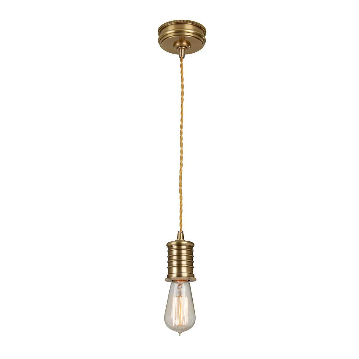 Elstead Lighting Douille 1 Light Pendant - Aged Brass-DOUILLE-P-AB-5024005273912-Beaumonde