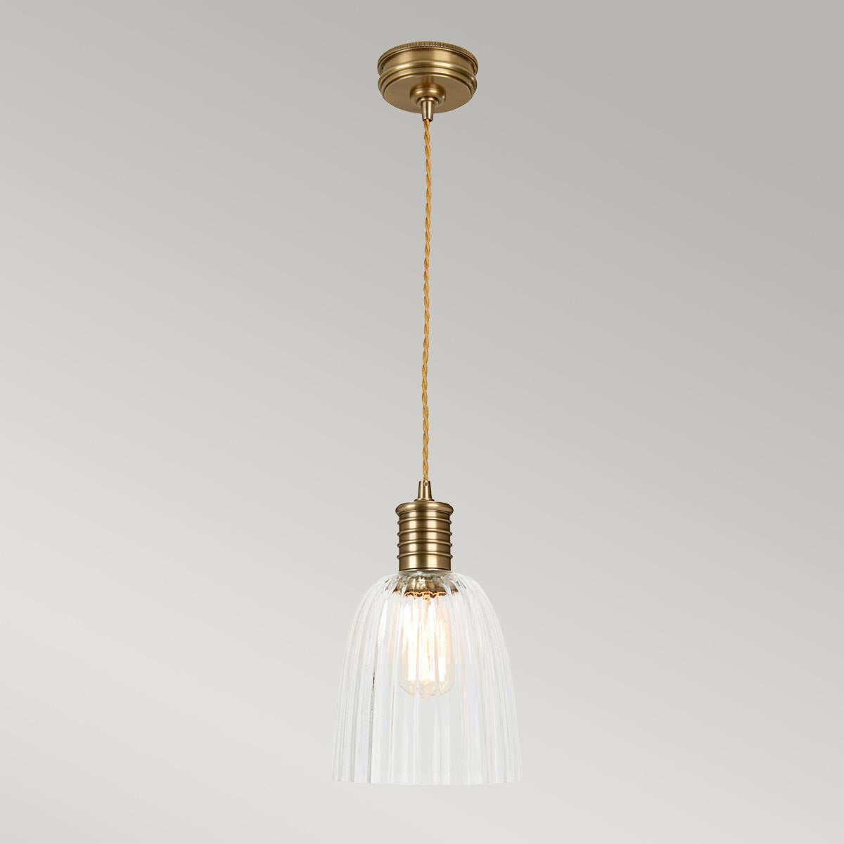 Elstead Lighting Douille 1 Light Pendant - Aged Brass-DOUILLE-P-AB-5024005273912-Beaumonde