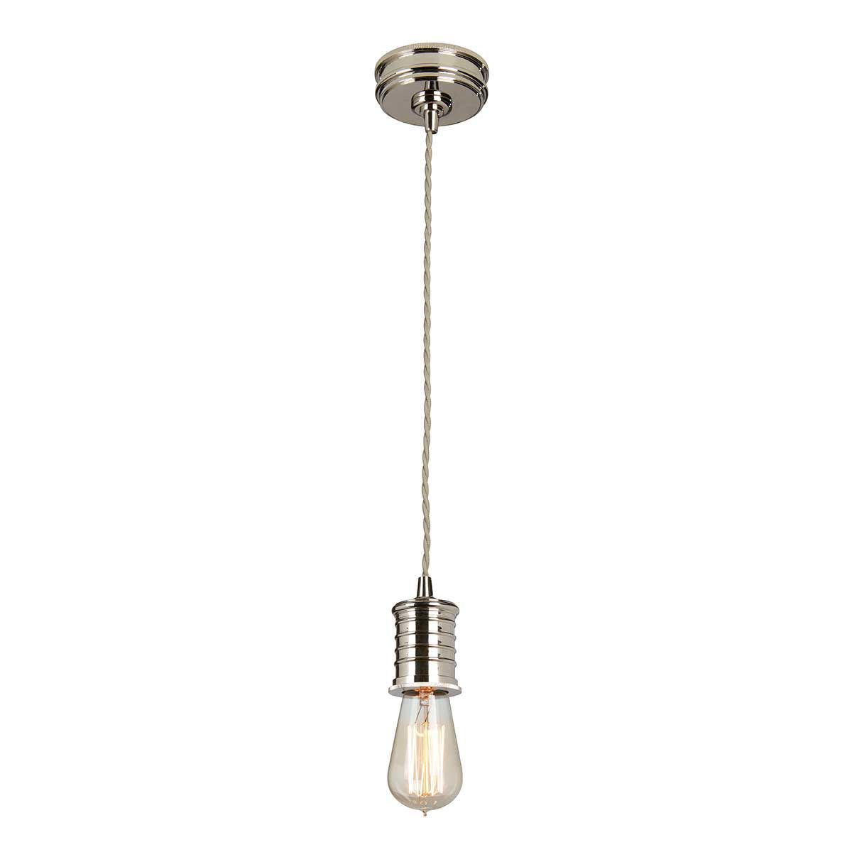 Elstead Lighting Douille 1 Light Pendant - Polished Nickel-DOUILLE-P-PN-5024005274018-Beaumonde