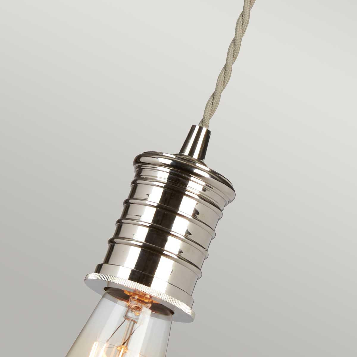 Elstead Lighting Douille 1 Light Pendant - Polished Nickel-DOUILLE-P-PN-5024005274018-Beaumonde