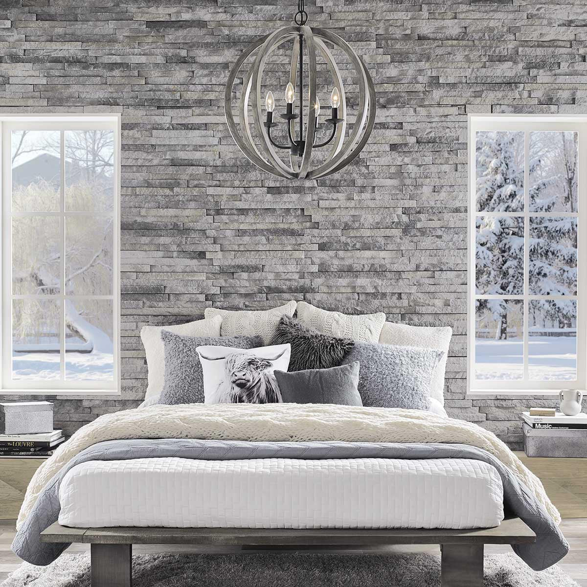 Elstead Lighting Feiss Allier 4 Light Pendant-FE-ALLIER-4P-WW-5024005217718-Beaumonde