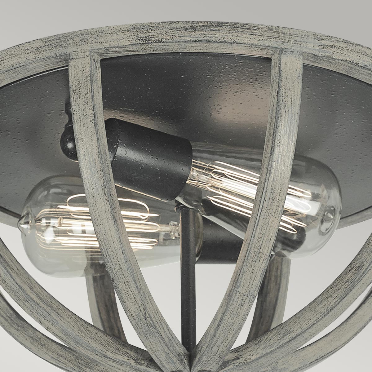 Elstead Lighting Feiss Allier Flush Mount - Weathered Oak-FE-ALLIER-F-WW-5024005217817-Beaumonde