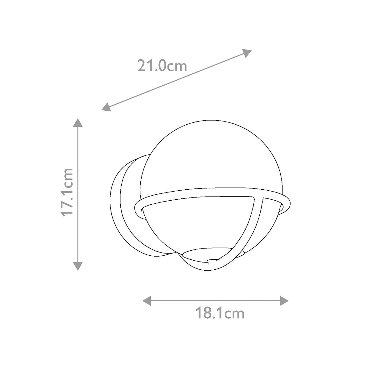 Elstead Lighting Feiss Apollo 1 Light Wall Light - Burnished Brass-FE-APOLLO1-BB-5024005392019-Beaumonde