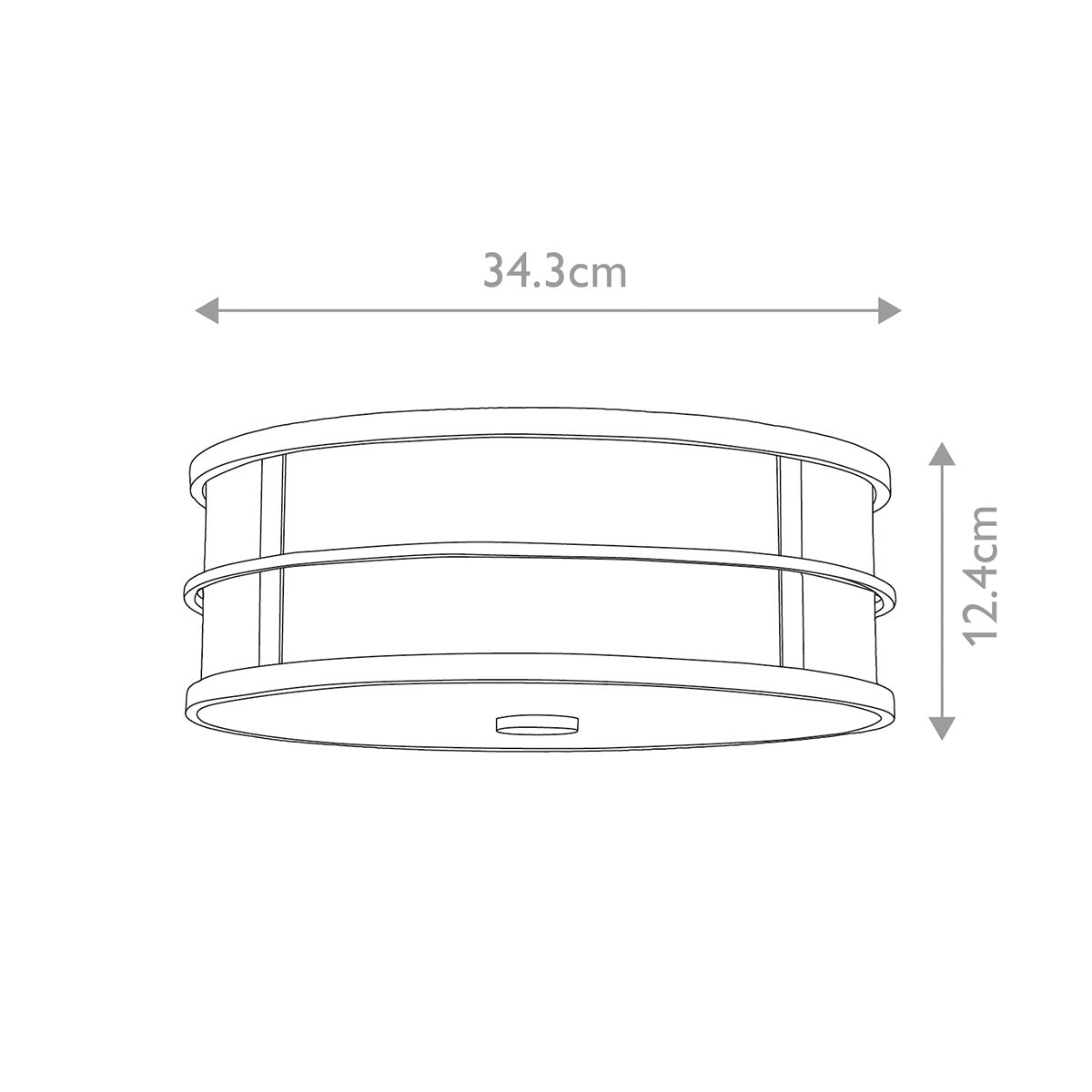 Elstead Lighting Feiss Fusion 3 Light Flush Mount-FE-FUSION-F-5024005322719-Beaumonde