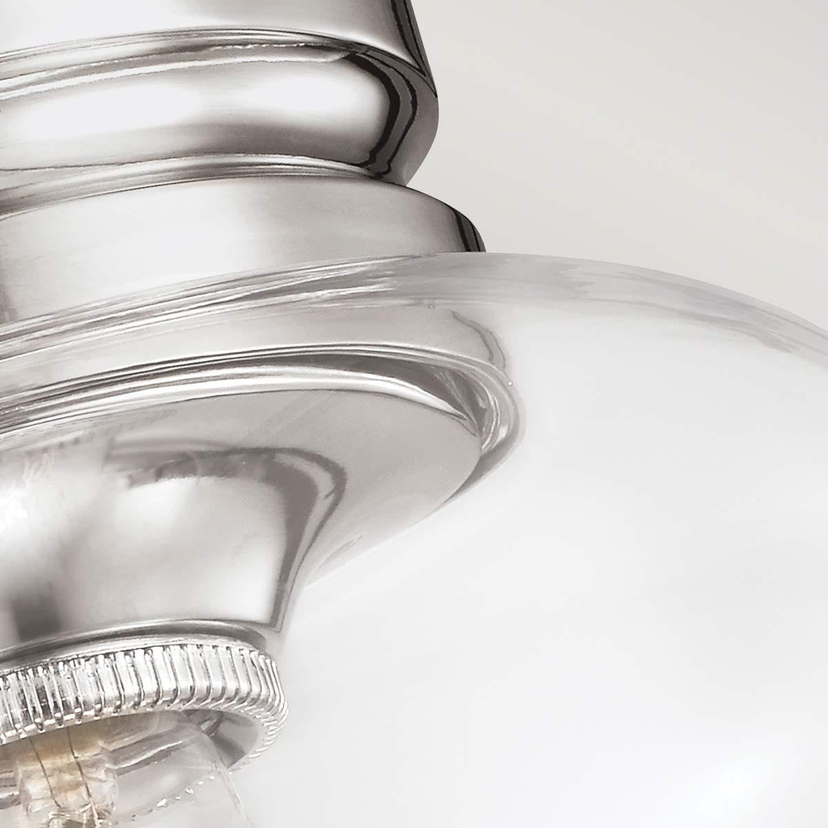 Elstead Lighting Feiss Hounslow 1 Light Flush Light - Nickel-FE-HOUNSLOW-F-PN-5024005386513-Beaumonde