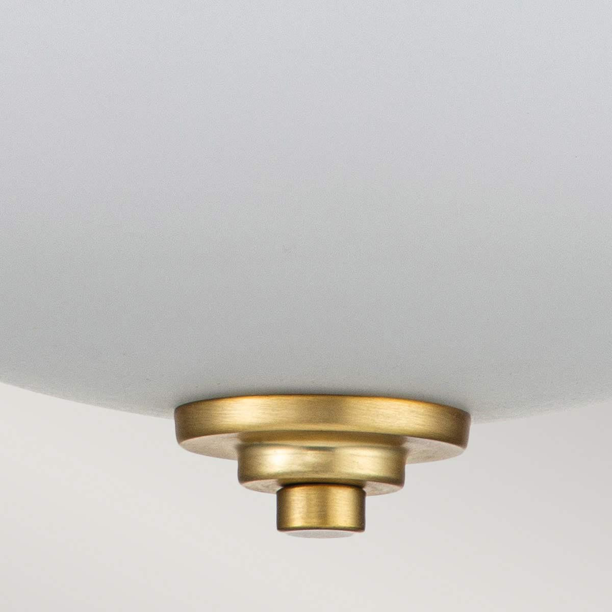 Elstead Lighting Feiss Malibu 2 Light Flush Mount - Brushed Brass-FE-MALIBU-F-BATH-BB-5024005000617-Beaumonde