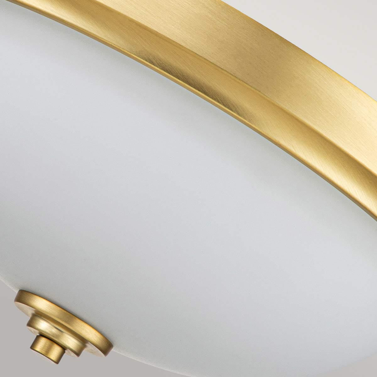 Elstead Lighting Feiss Malibu 2 Light Flush Mount - Brushed Brass-FE-MALIBU-F-BATH-BB-5024005000617-Beaumonde