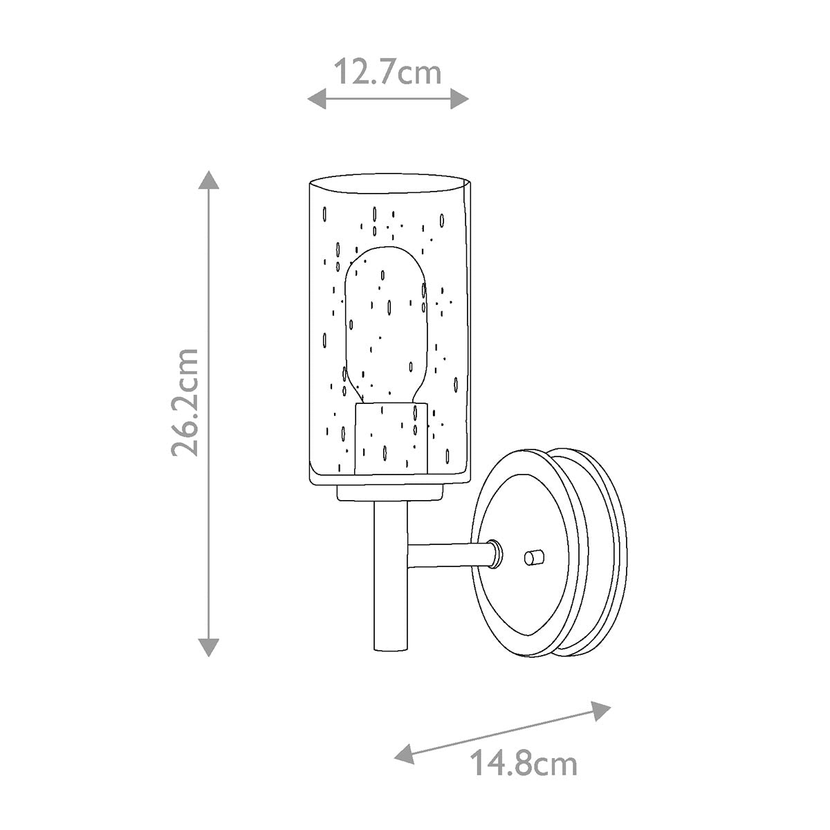 Elstead Lighting Hinkley Collier 1 Light Wall Light-HK-COLLIER1-5024005267218-Beaumonde