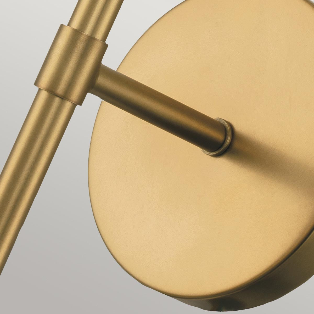 Elstead Lighting Hinkley Hollis 1 Light Wall Light - Clear/Brass-HK-HOLLIS1-C-HB-BATH-5024005559412-Beaumonde