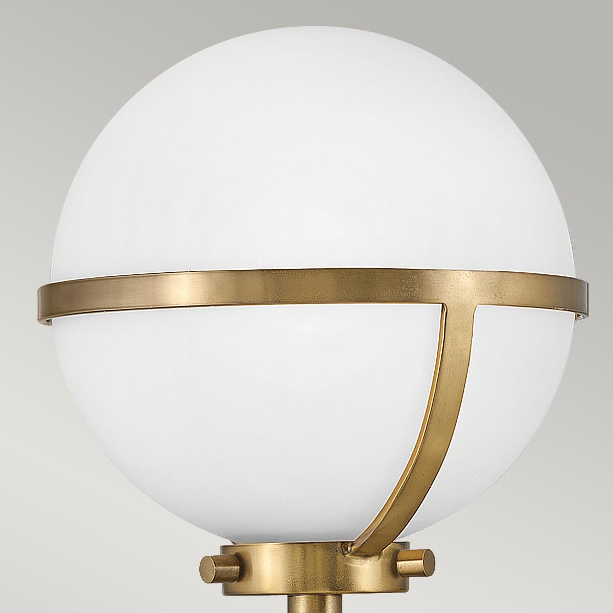 Elstead Lighting Hinkley Hollis 1 Light Wall Light - Opal/Brass-HK-HOLLIS1-O-HB-BATH-5024005559610-Beaumonde