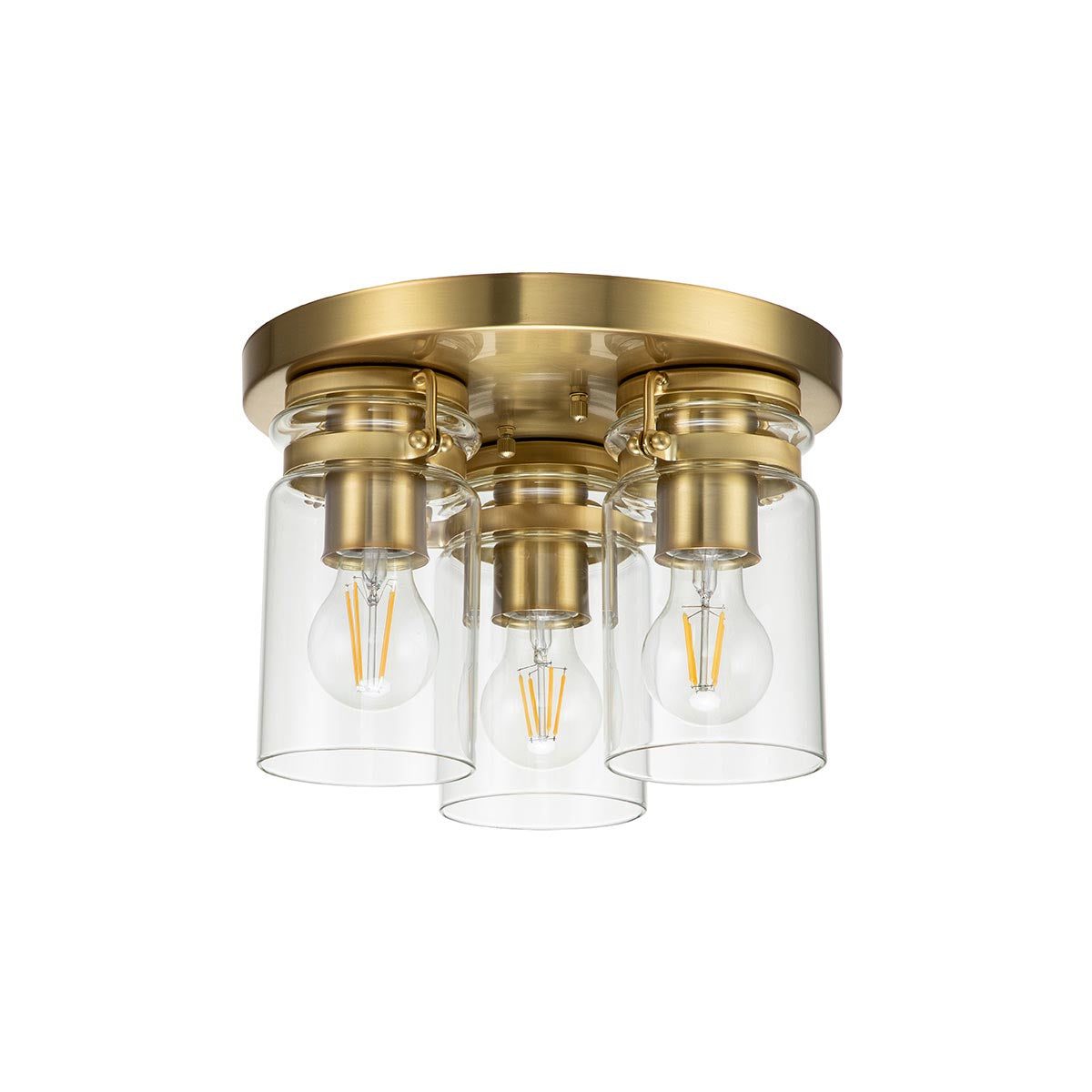 Elstead Lighting Kichler Brinley 3 Light Flush Mount-KL-BRINLEY-F-BB-5024005000099-Beaumonde