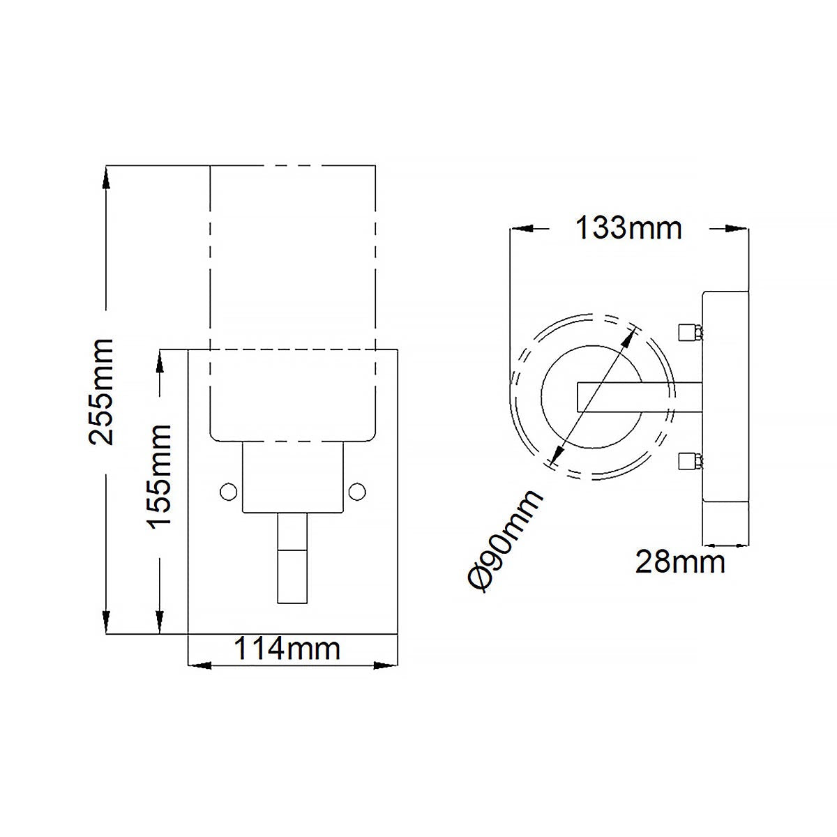 Elstead Lighting Kichler Deryn 1 Light Wall Light - Antique Grey-KL-DERYN1-DAG-5024005571414-Beaumonde