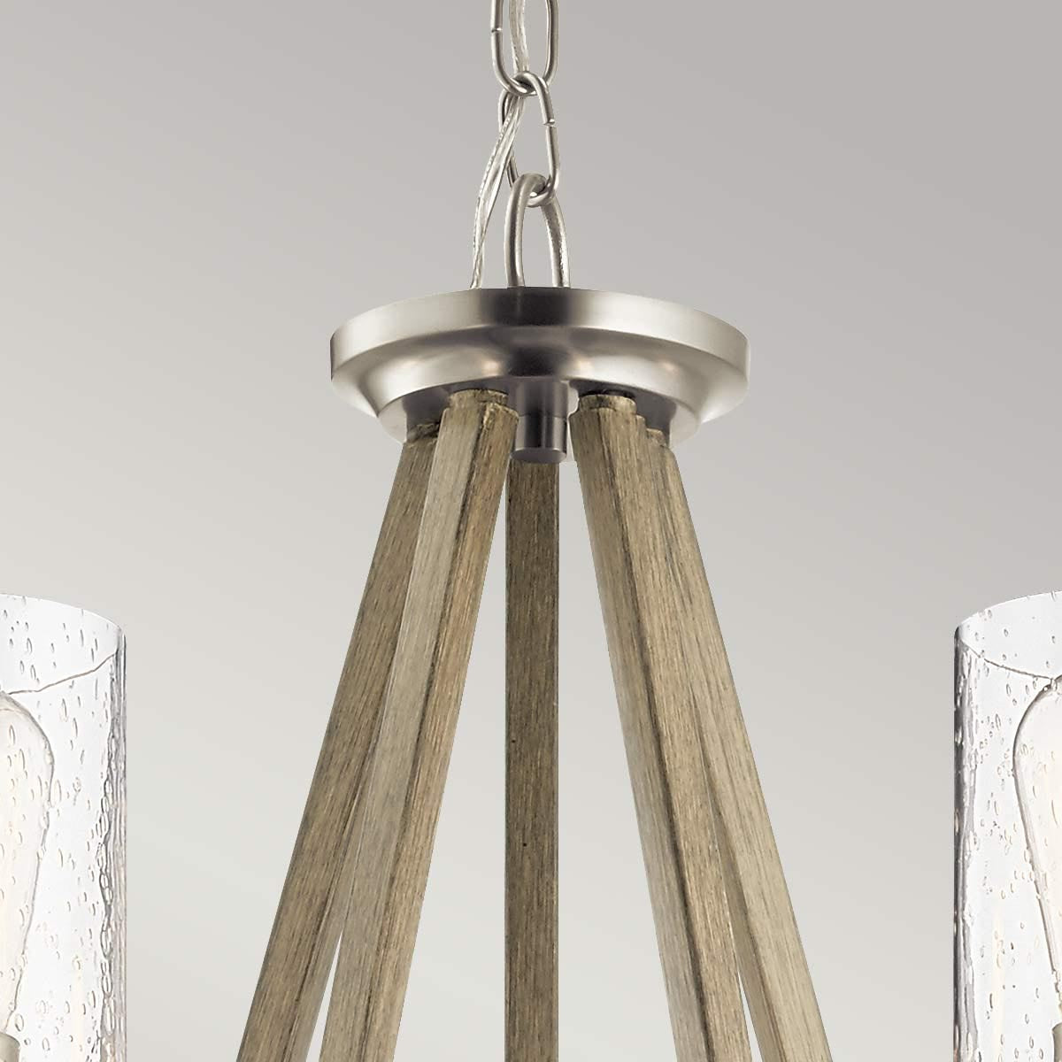 Elstead Lighting Kichler Deryn 5 Light Chandelier - Antique Grey-KL-DERYN5-DAG-5024005571810-Beaumonde
