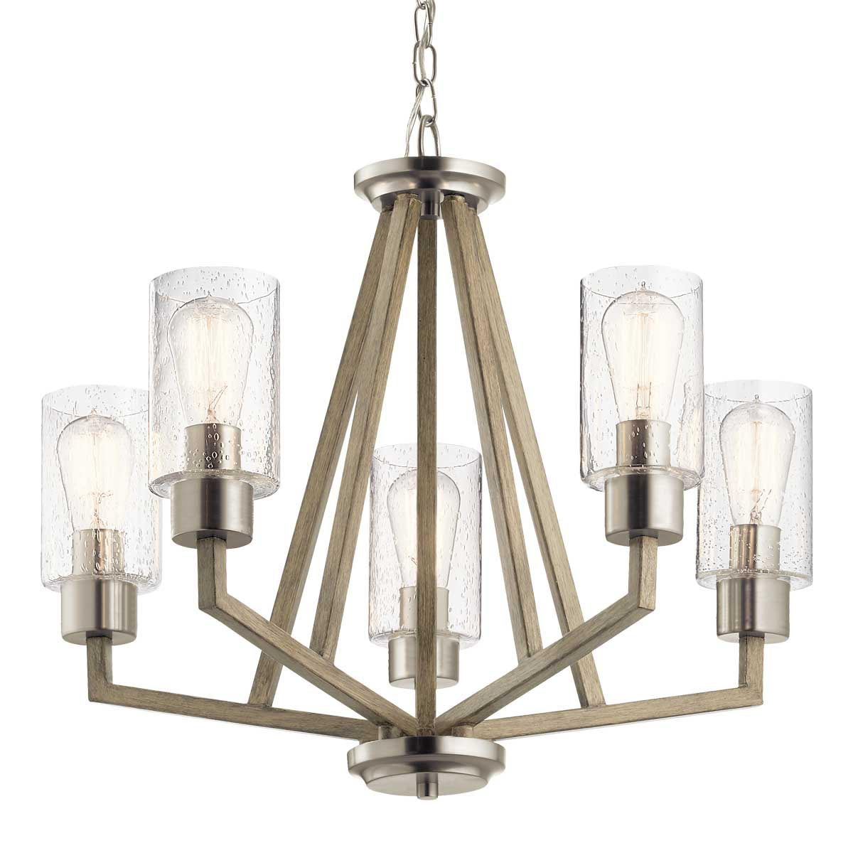 Elstead Lighting Kichler Deryn 5 Light Chandelier - Antique Grey-KL-DERYN5-DAG-5024005571810-Beaumonde