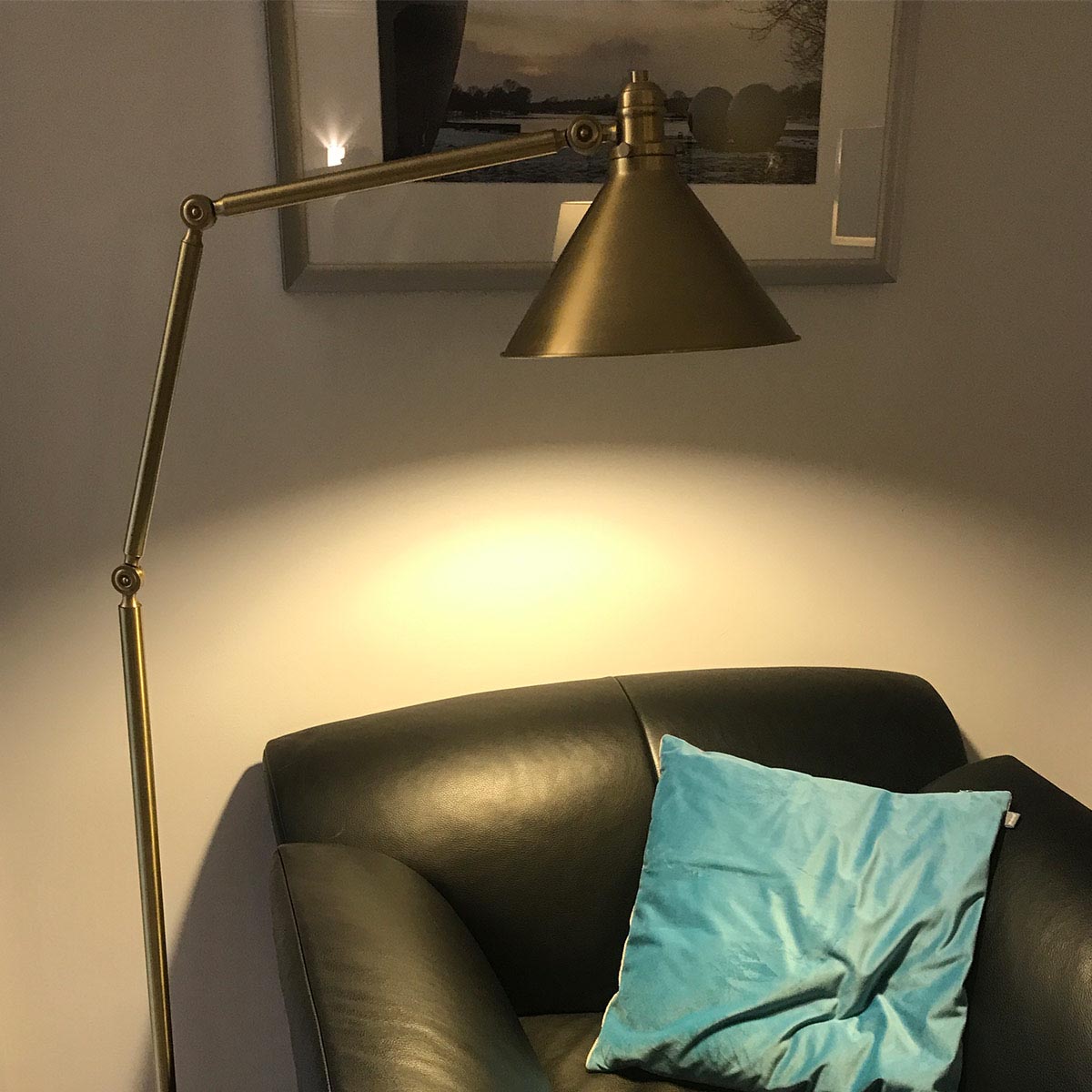Elstead Lighting Provence 1 Light Floor Lamp - Aged Brass-PV-FL-AB-5024005370604-Beaumonde