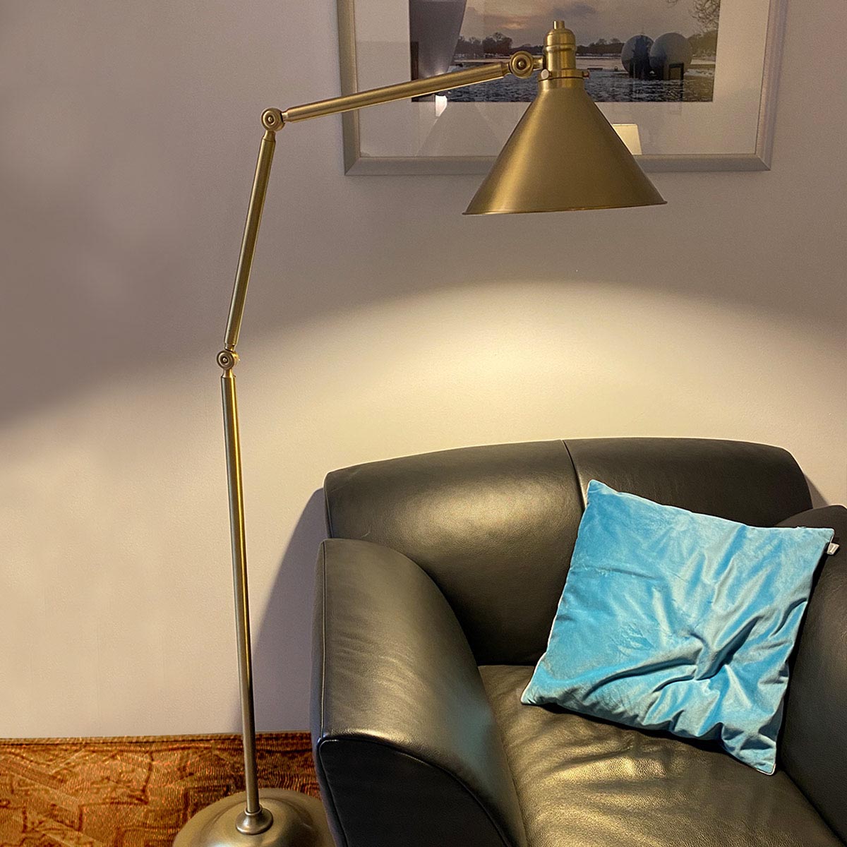 Elstead Lighting Provence 1 Light Floor Lamp - Aged Brass-PV-FL-AB-5024005370604-Beaumonde