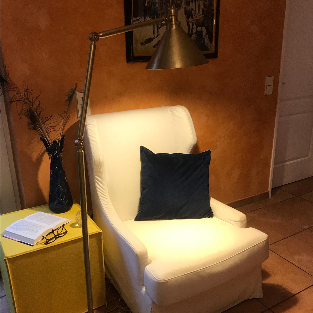 Elstead Lighting Provence 1 Light Floor Lamp - Aged Brass-PV-FL-AB-5024005370604-Beaumonde