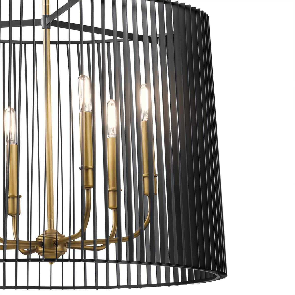 Elstead Lighting Quintesse Linara 6 Light Chandelier/Pendant-QN-LINARA-6P-BK-5024005586715-Beaumonde
