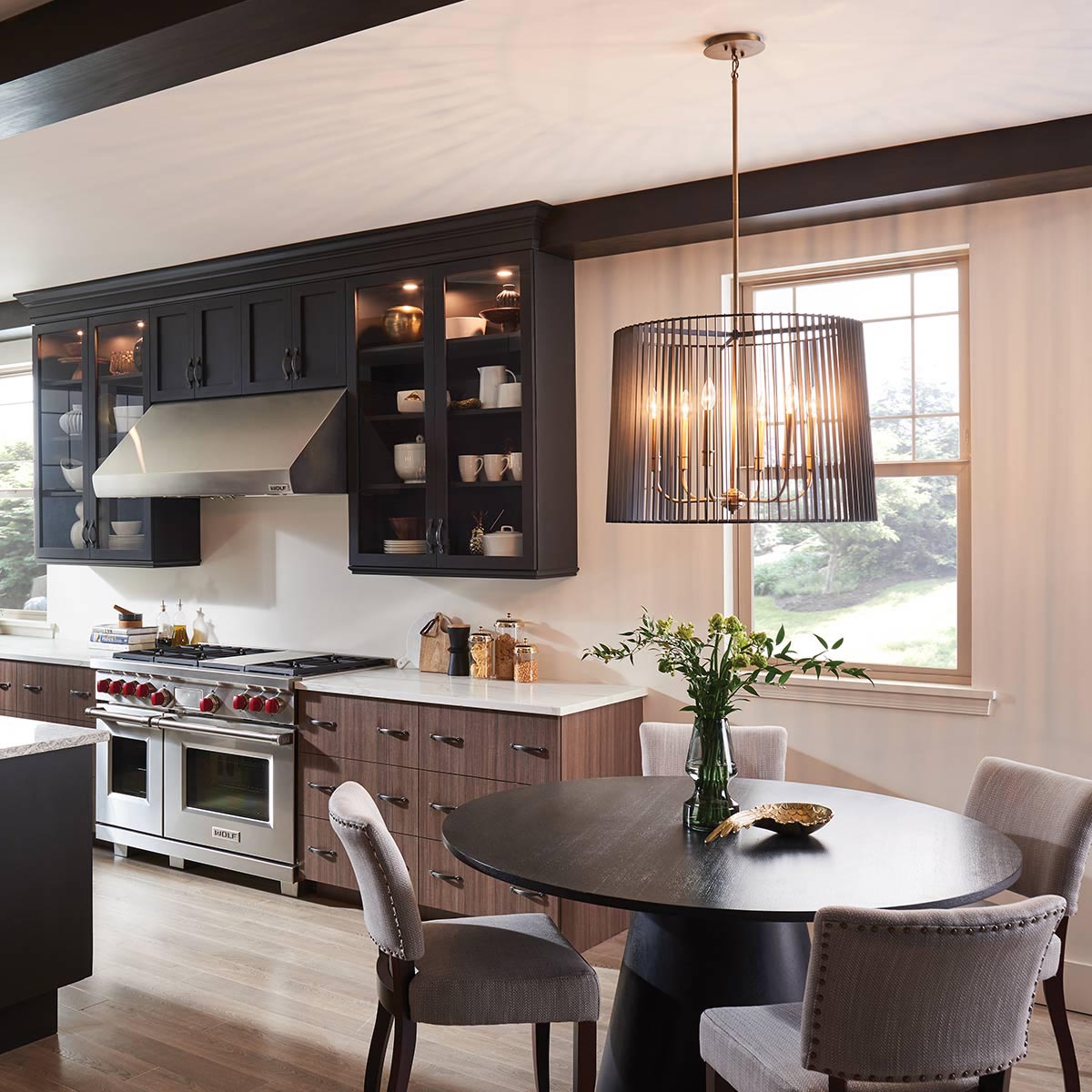 Elstead Lighting Quintesse Linara 6 Light Chandelier/Pendant-QN-LINARA-6P-BK-5024005586715-Beaumonde