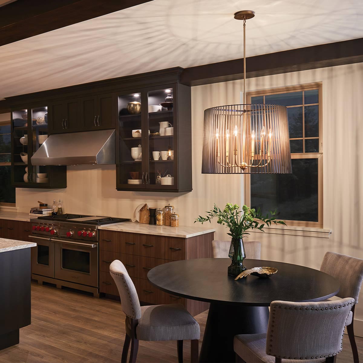 Elstead Lighting Quintesse Linara 6 Light Chandelier/Pendant-QN-LINARA-6P-BK-5024005586715-Beaumonde