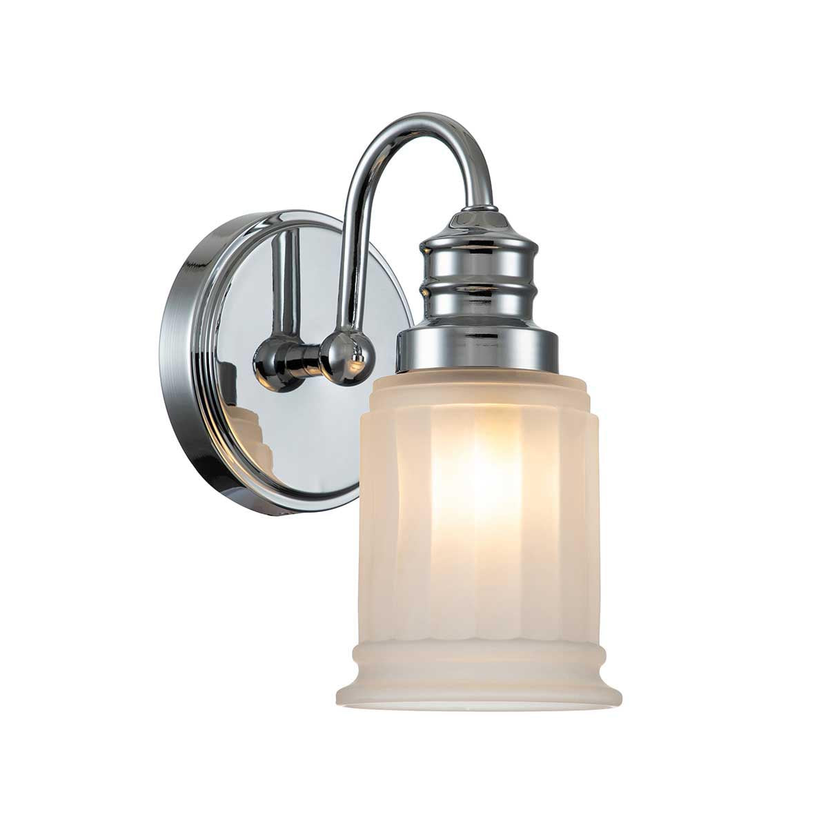 Elstead Lighting Quoizel Swell 1 Light Wall Light - Chrome-QZ-SWELL1-PC-BATH-5024005596318-Beaumonde
