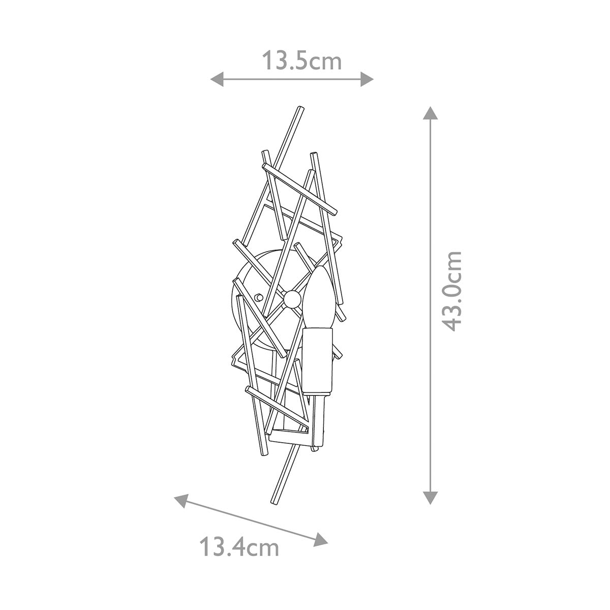 Elstead Lighting Taiko 1 Light Wall Light-TAIKO1-5024005004820-Beaumonde