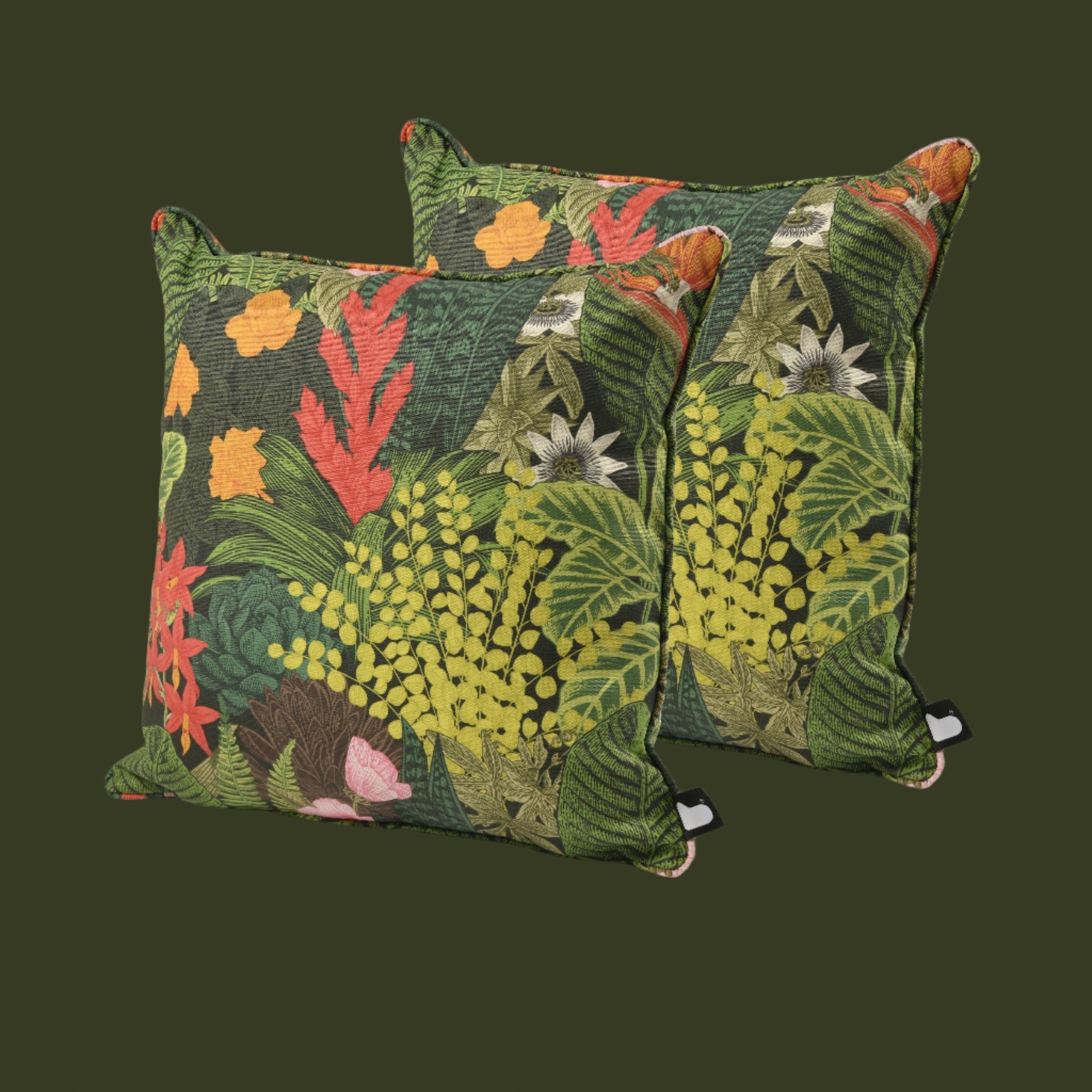 Extreme Lounging B-Cushion Twin Pack Graphic Leaves-Beaumonde