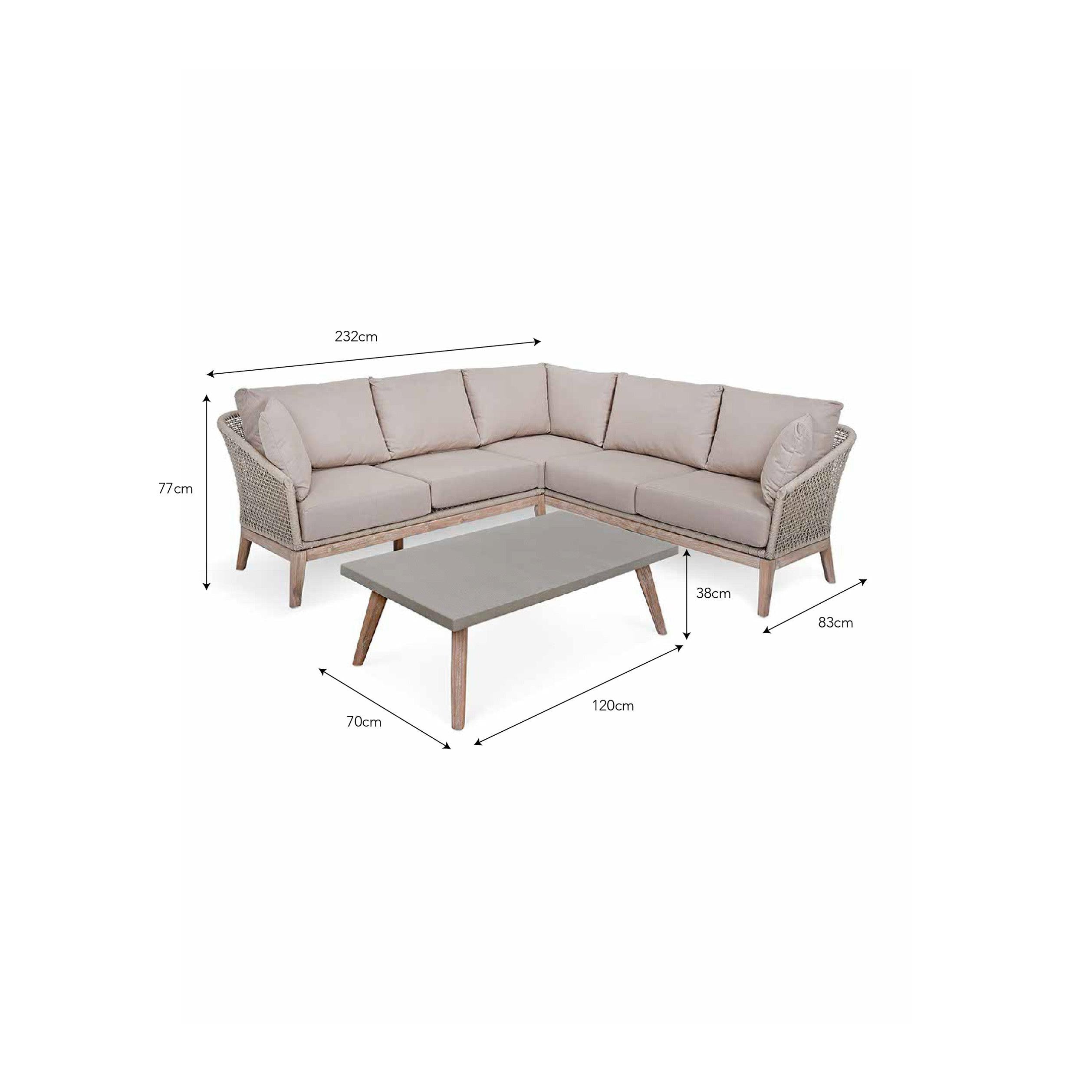 Garden Trading Lynton Corner Sofa Set-Beaumonde