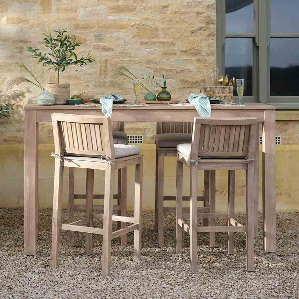 Garden Trading Porthallow Rectangular Bar Table-Beaumonde
