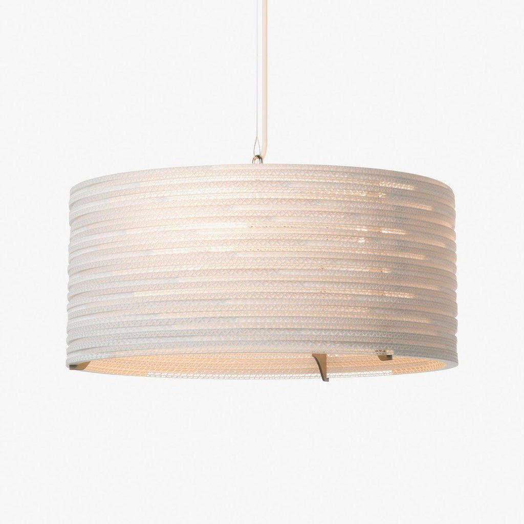 Graypants Scraplights Drum 18 Pendant Lamp - White-Beaumonde
