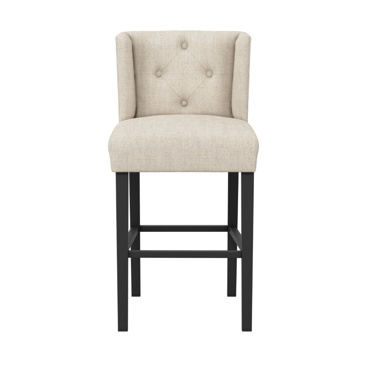 HO+ME Addison Winged Counter Stool In Stone