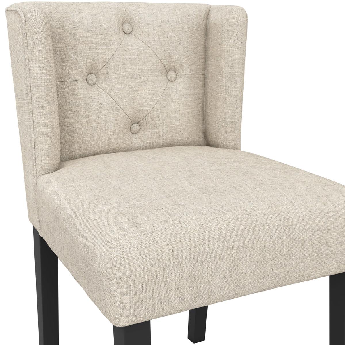 HO+ME Addison Winged Dining Chair In Stone close