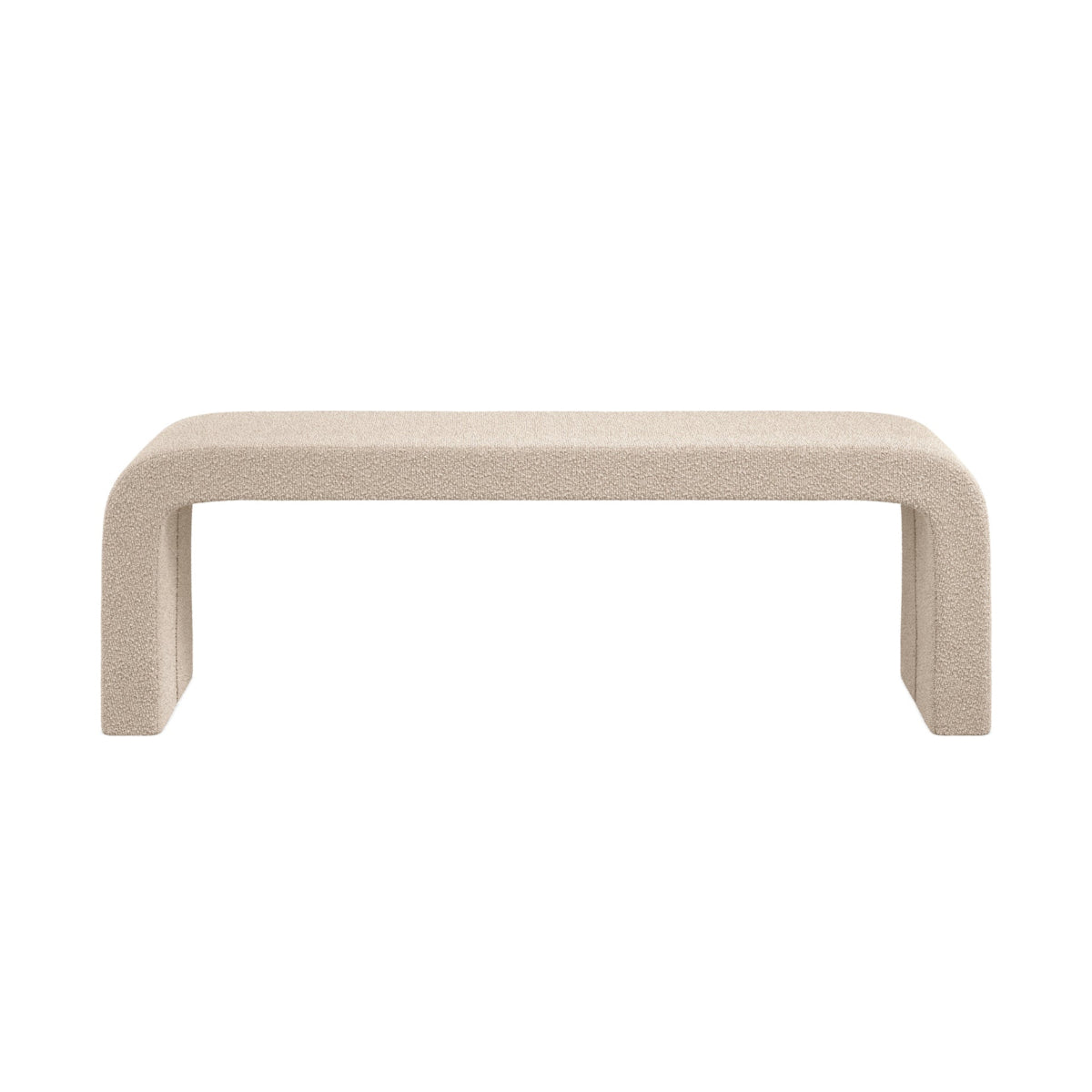HO+ME Arcane Bench In Buff Boucle