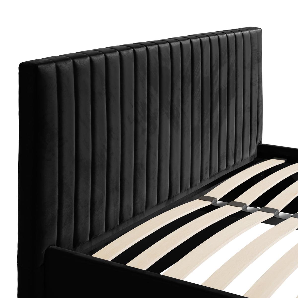 HO+ME Arden Tall Ottoman Super King Size Bed In Black-Beaumonde
