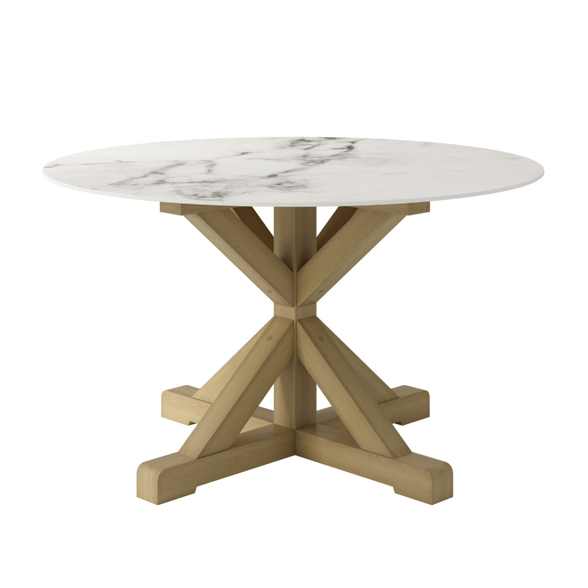 HO+ME Auberge Dining Table In Latte Wood And Sintered Stone 2
